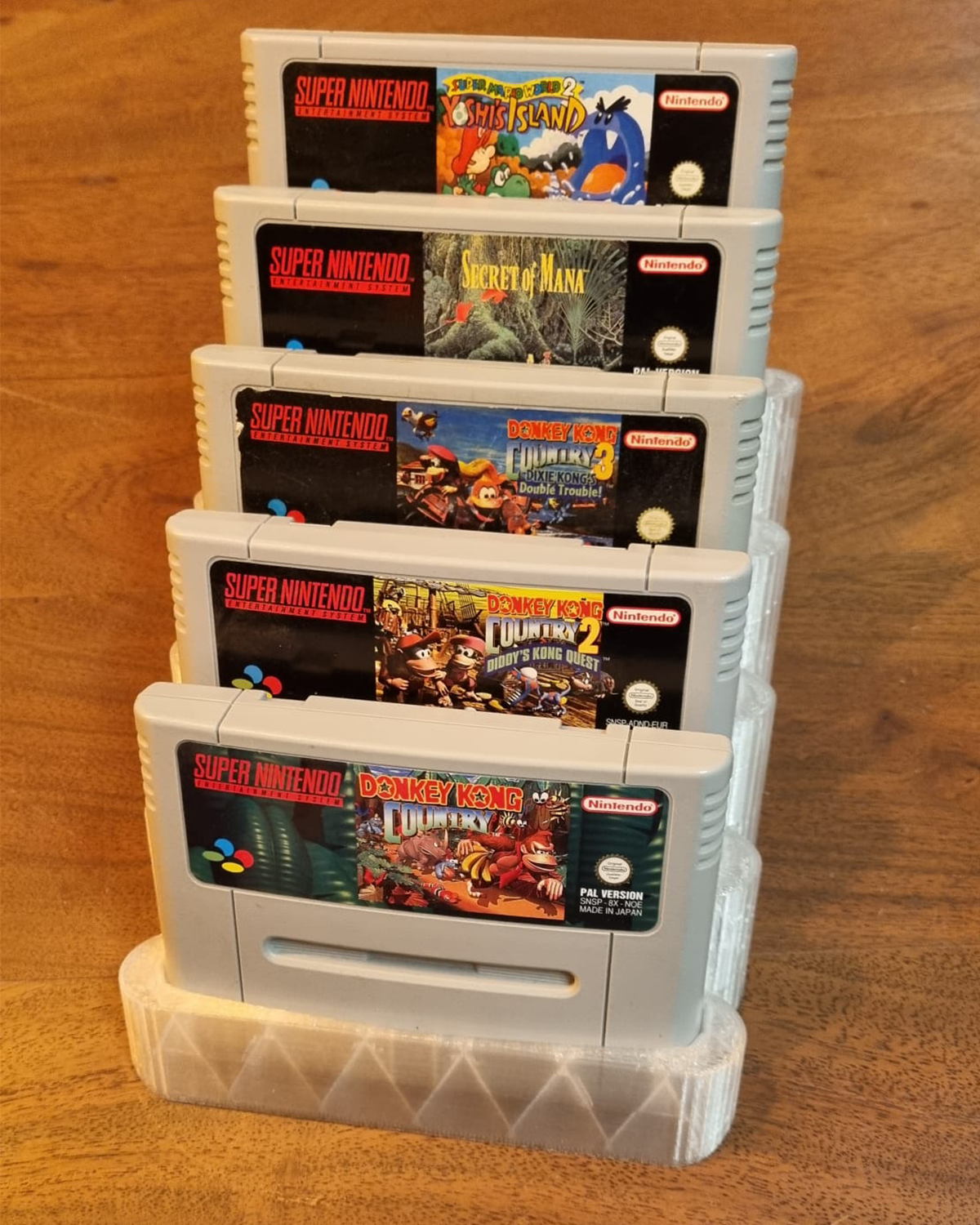 SNES PAL / NTSC Gamecard Aufsteller